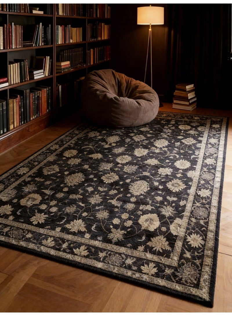 سجادة مساحات واسعة، مناسبة تمامًا لغرف المعيشة الأوروبية، تتميز بأسلوب تركي عرقي فخامة خفيفة، مقاس 200سم×140سم، مصنوعة من القماش الكريستالي الناعم - Image 1