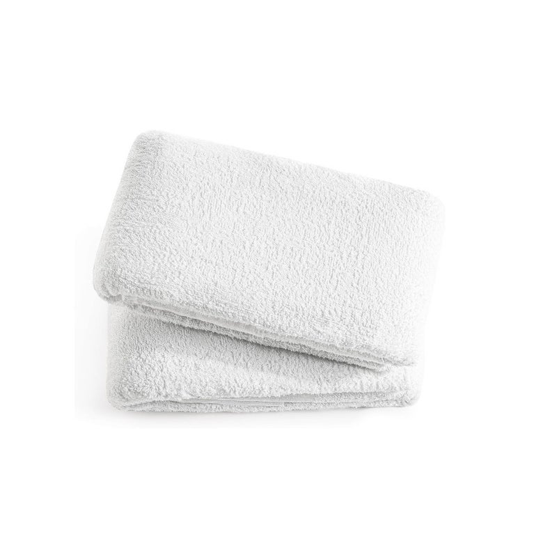Ihram Attire for Men for Hajj and Umrah - 2-Piece Bath Towel Set - Hygienic Natural Men's Religious Clothing, White Apparel with Exceptional Softness - Image 1