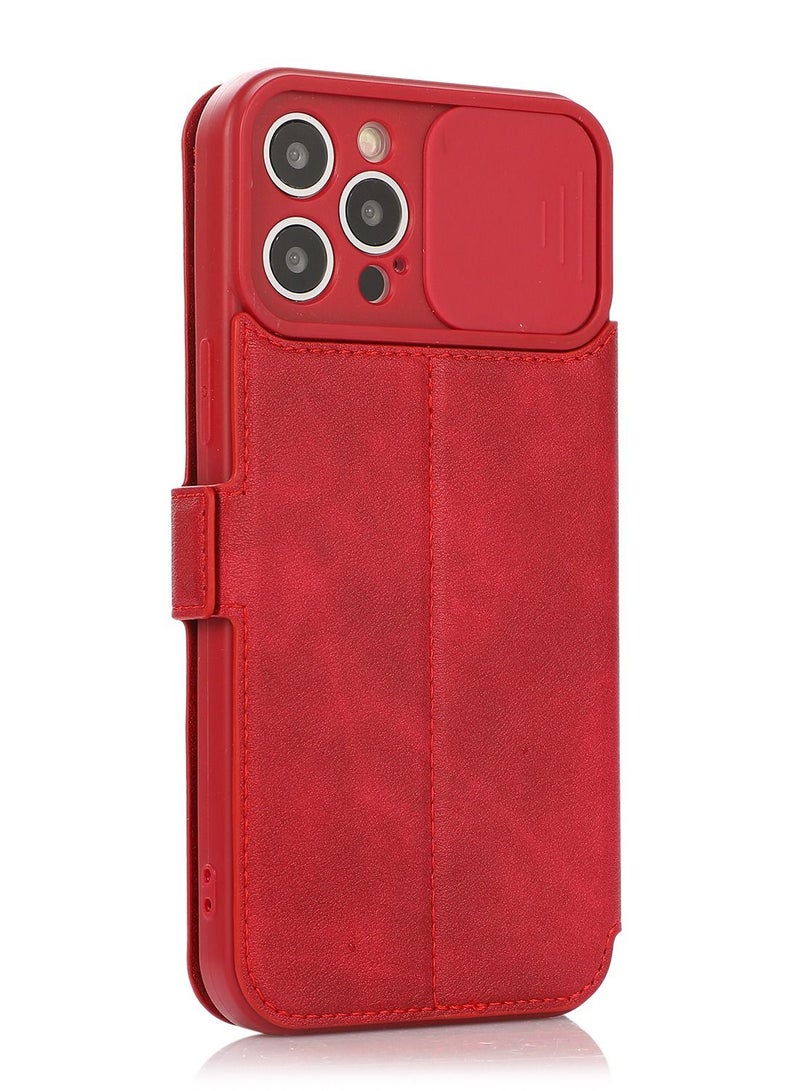 Loquat Suitable For IPhone Flip Protective Sleeve Card Slot Leather Case  - Image 2