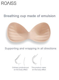 roaiss Women's Strapless Bralette Tube Top Bras Lightweight Gathered Seamless Low-cut Backless for Wedding Dress Air Invisible Bra Sweet Comfort Underwear Soft Push Up Lingerie  - Image 5