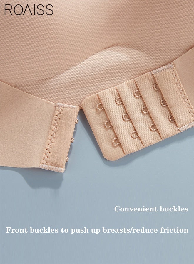 رويس حمالة صدر نسائية بدون حمالات، حمالة صدر علوية أنبوبية، خفيفة الوزن، مجمعة بدون درزات، منخفضة القطع، بدون ظهر، لفستان الزفاف، حمالة صدر هوائية غير مرئية، ملابس داخلية مريحة وناعمة، ملابس داخلية ناعمة للدفع لأعلى - Image 4