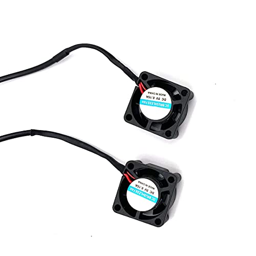 FainWan 2pcs USB 5V DC Fan 2510 Small 2 pin Cooling Cooler Computer 25mm X 10mm (25x25x10) - Image 5