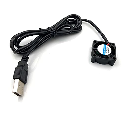 FainWan 2pcs USB 5V DC Fan 2510 Small 2 pin Cooling Cooler Computer 25mm X 10mm (25x25x10) - Image 2
