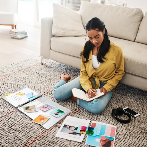 Samsill 1 Inch 3 Ring Binder, Made in USA, Economy Round Ring, Clear View Cover, 200 Sheet Capacity - for School, Home, Office - White - Image 2