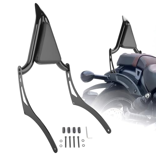 Aferrizu Rear Passenger Backrest Sissy Bar for Indian Scout Bobber Twenty Sixty ABS 2018-2023 Detachable Passenger Sissy Bar (Gloss Black) - Image 1