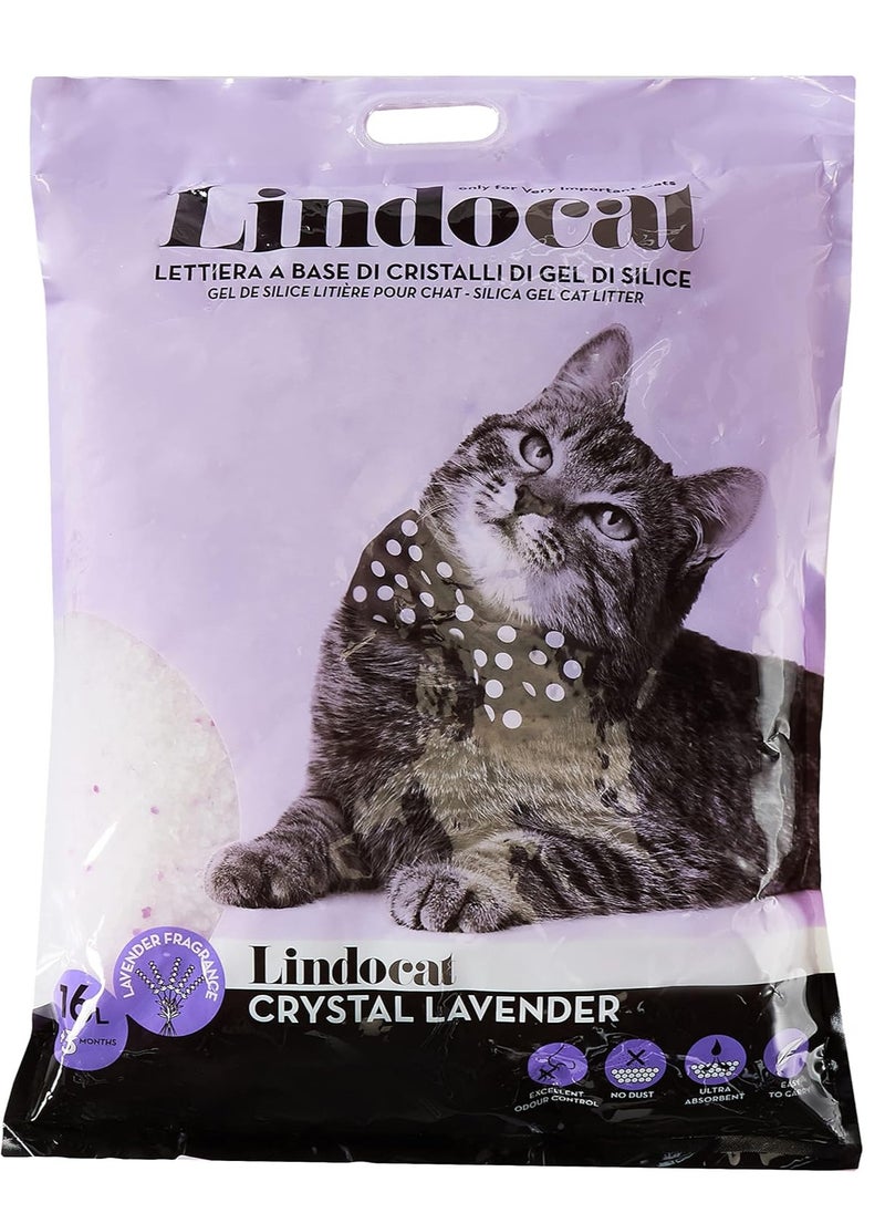LindoCat - Lindocat Crystal Lavender Scent (Silicagel) 16 L - Image 1