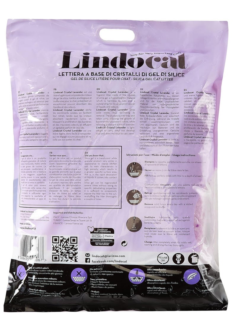 LindoCat - Lindocat Crystal Lavender Scent (Silicagel) 16 L - Image 1