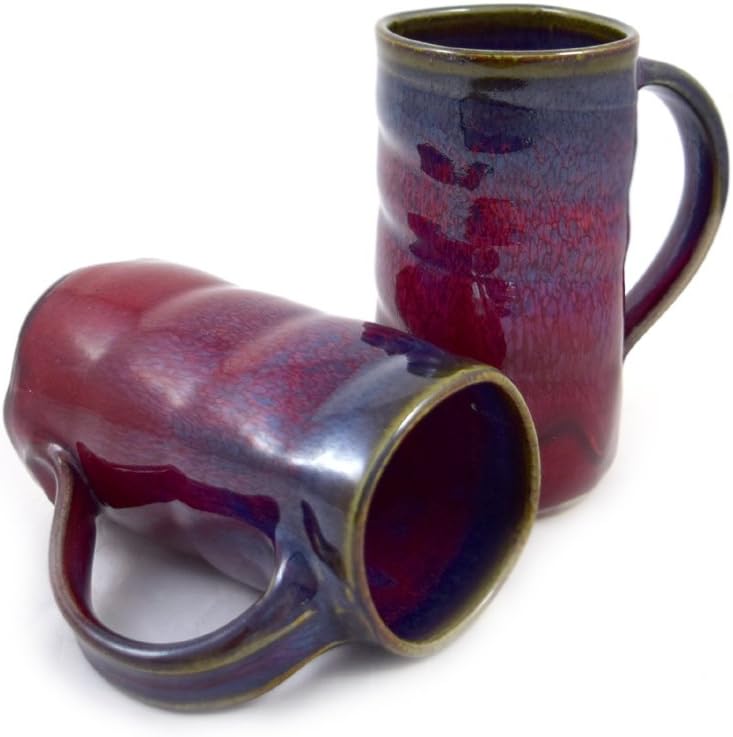 Modern Artisans Plum Perfect Spiral Stoneware Mug American Made Pottery 1416 oz - Image 3