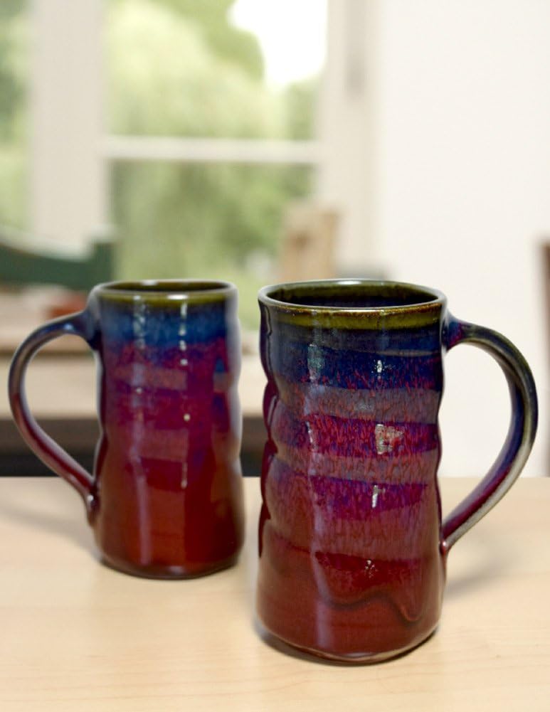 Modern Artisans Plum Perfect Spiral Stoneware Mug American Made Pottery 1416 oz - Image 4