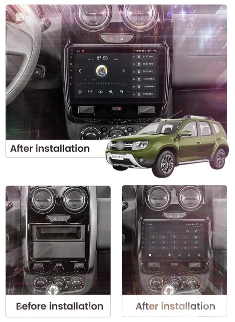 SHEZA STAR - Android Car Stereo for Renault Duster 2015-2020 1GB RAM 32GB ROM 9 Inch Support MirrorLink WiFi BT, 2.5D IPS Touch Screen with Backup Camera Included - Image 1