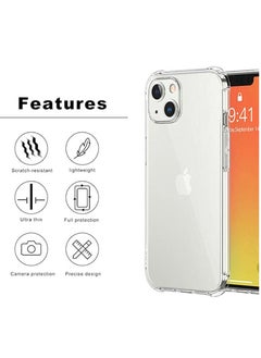 Houmt iPhone 14 Plus Case Clear Back Air Cushion Soft TPU Material Anti Scratch Shockproof Protective Cover  - Image 2