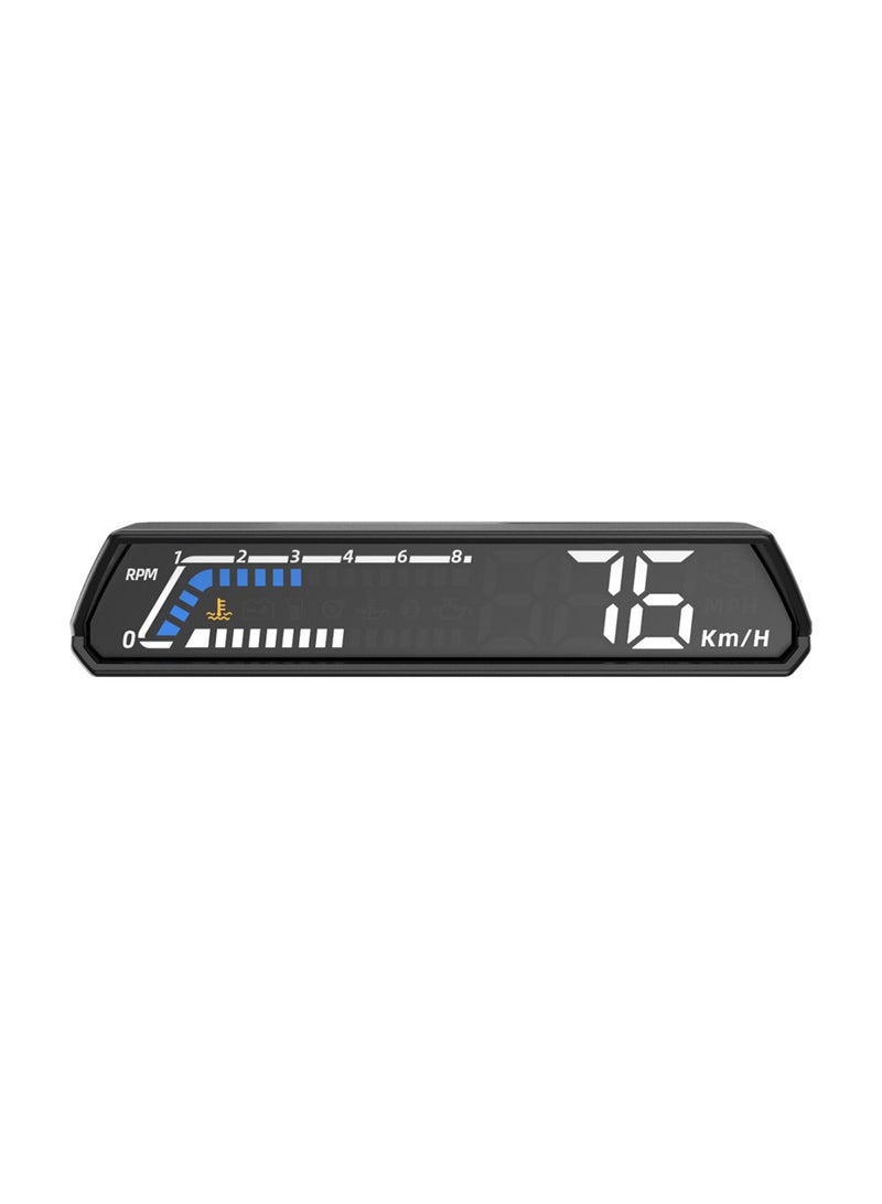 Generic HUD Car Head-up Display, OBD2 Multi-function Guage with Dual Screen, Works Great for Most Car with OBD2 Interface Protocol After 2008  - Image 1