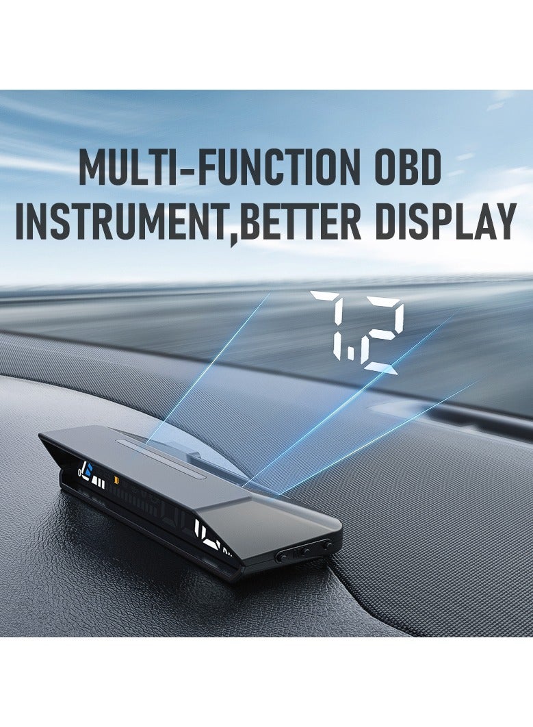 Generic HUD Car Head-up Display, OBD2 Multi-function Guage with Dual Screen, Works Great for Most Car with OBD2 Interface Protocol After 2008  - Image 3
