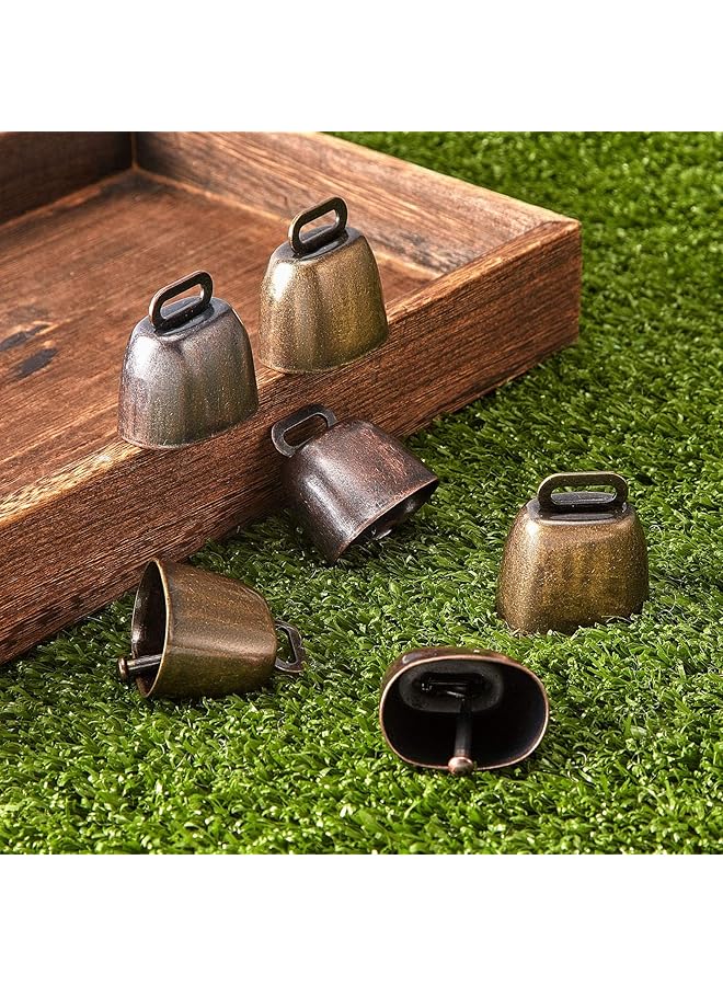 erorex Cow Horse Sheep Grazing Copper Bells Small Brass Bells Cattle Goat Farm Loud Bronze Bell Long Distance Horse Sheep Iron Bells For Decoration 2 Colors 6 Pieces - Image 4