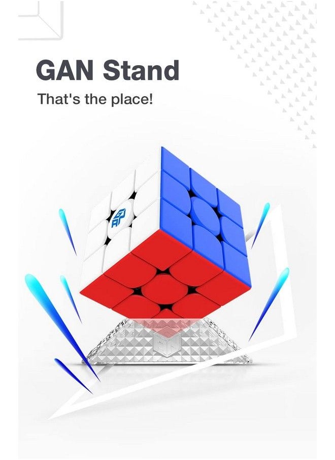 null - Gan V1 Standard Lube And Gan Speed Cube Stand Set (10Ml), Professional Gan Lubrication For Speed Cubing, Gan Speed Cube Tripod (Diamond Display Stand) - Image 1