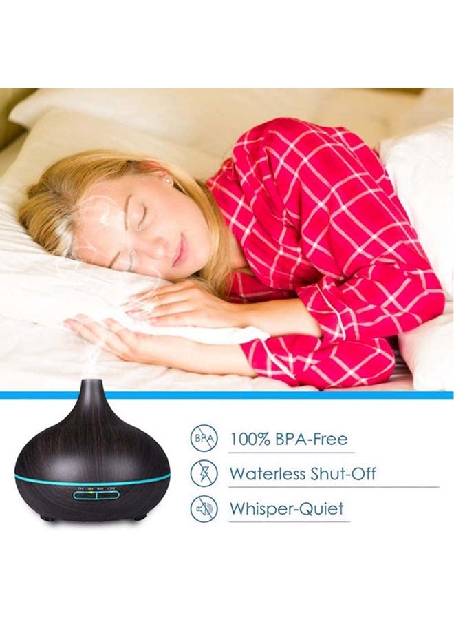 Dark Wood Grain Essential Humidifier 10W Dark Brown - Image 4