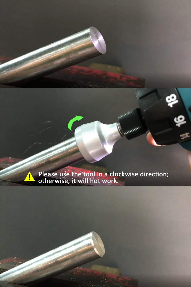 ORX PLUS TOOLS Deburring External Chamfer Tool, with HSS Blade, Deburring Drill Bit, Remove Burr Tools Quick Release Shank Fits for 1/8"-3/4"(3mm-19mm) - Image 5