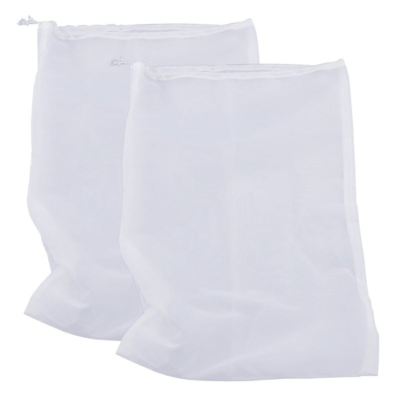 Pinfox 75 Micron Nylon Straining Bag Fine Mesh Food Strainer Bag MultiPurpose Filter Bag for Nut Milk Juice Cold Brew Home Brewing 1772 x 1181 2 Packs