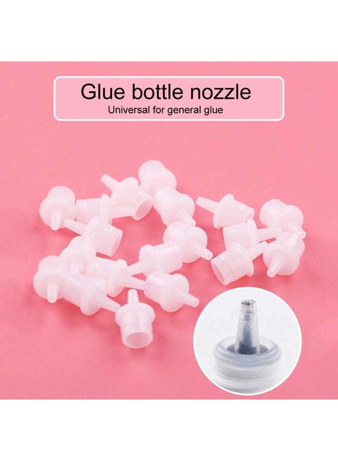 klarako 20pcs Eyelash Extension Glue Nozzle, Eyelash Glue Bottle Caps False Eyelash Grafting Adhesive Glue Bottle Plug Lash Bottle Tips for Beauty Salon Use - Image 3