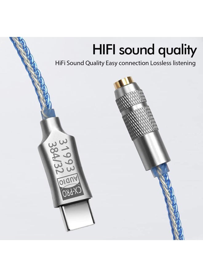 Girftu محول USB C إلى 3.5 مم CX31993 سماعات أذن CX-PRO DAC مضخم صوت مع مخرج 3.5 مم متوافق مع هاتف iPhone 15 Pro Max Plus، Galaxy S23 Ultra، Pixel 7 iPad Android Windows - Image 2