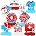 HOWAF 9pcs Nurse Day Party Decorations Honeycomb Centerpieces Thank You Nurses Table Centerpieces Nurse Appreciation Week Table Topper for Happy International Day Party Decorations Supplies - Image 3