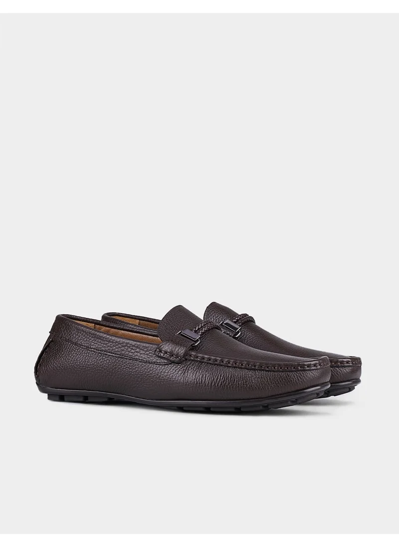 كاباني Genuine Leather Brown Men's Loafer