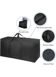 HomarKet 2 Pack Extra Large Moving Bags with Strong Zippers & Carrying Handles, Storage Bags Storage Totes for Clothes, Moving Supplies, Space Saving Oversized Storage Bag Organizer for Moving,Traveling (230L)  - Image 4