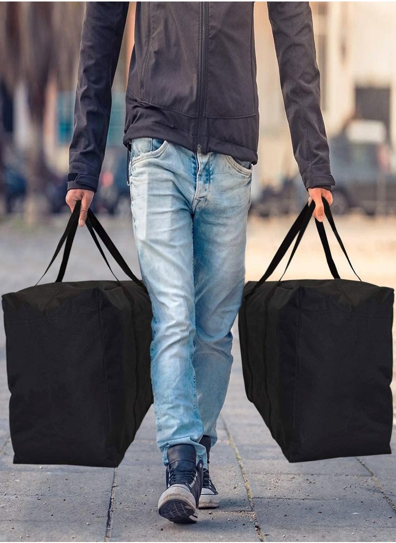 HomarKet - 2 Pack Extra Large Moving Bags with Strong Zippers & Carrying Handles, Storage Bags Storage Totes for Clothes, Moving Supplies, Space Saving Oversized Storage Bag Organizer for Moving,Traveling (230L) - Image 1