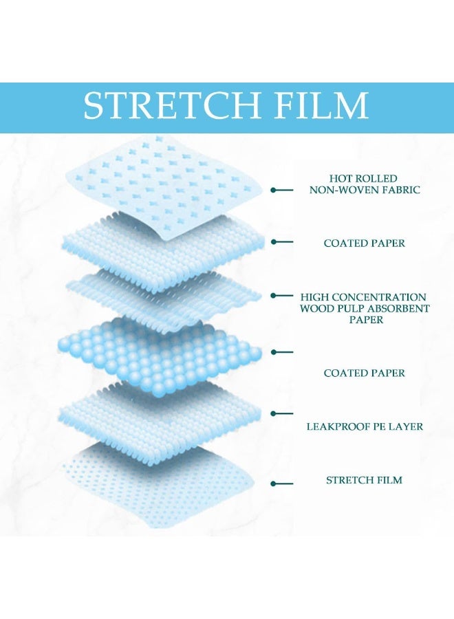 مفارش صحية استعمال مرة واحدة، وسادات سرير ماصة للبالغين والأطفال وكبار السن, مفارش صحية متعددة الاستخدامات, وسائد تغيير الحفاظات, بساط تدريب الحيوانات الأليفة, حماية للسرير ضد السوائل 60x90 - Image 3