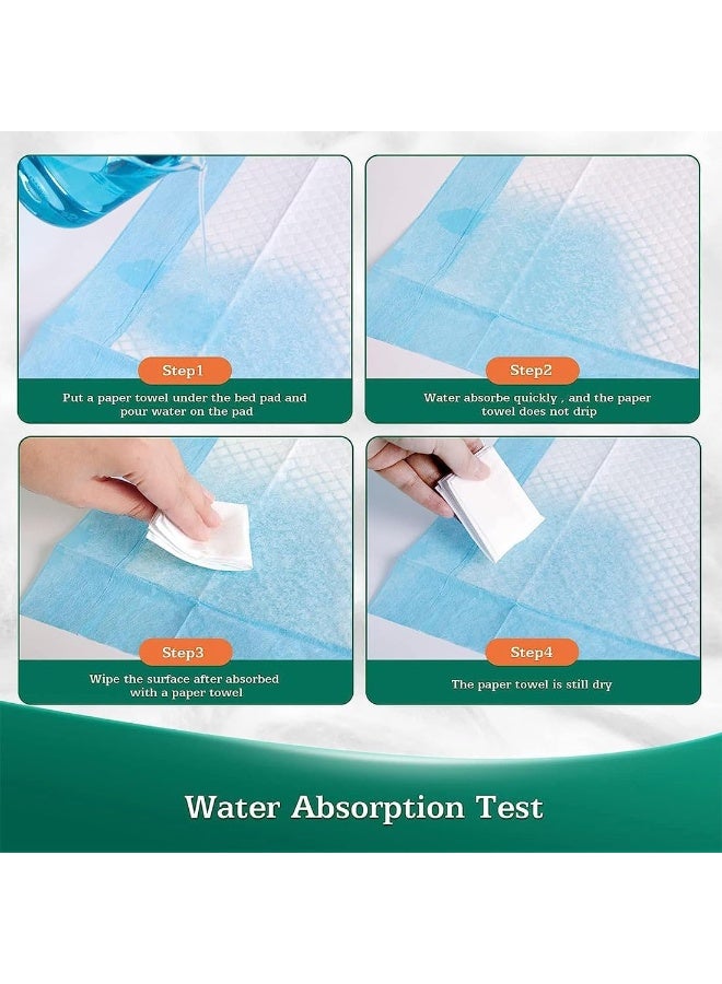 مفارش صحية استعمال مرة واحدة، وسادات سرير ماصة للبالغين والأطفال وكبار السن, مفارش صحية متعددة الاستخدامات, وسائد تغيير الحفاظات, بساط تدريب الحيوانات الأليفة, حماية للسرير ضد السوائل 60x90 - Image 5