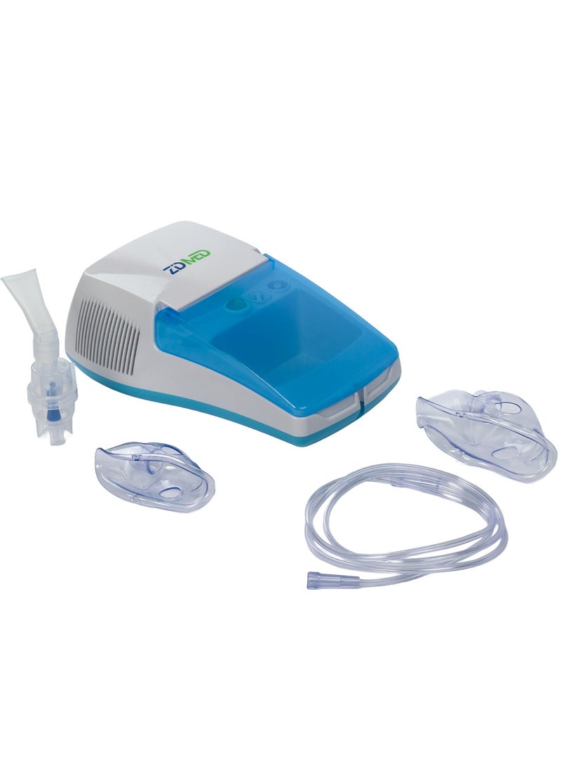 زدميد ZidMed جهاز استنشاق ضاغط – جهاز بخار منزلي مدمج وفعال للكبار والأطفال – علاج تنفسي موثوق به للربو والحساسية والمزيد – تصميم هادئ وسهل الاستخدام. - Image 2