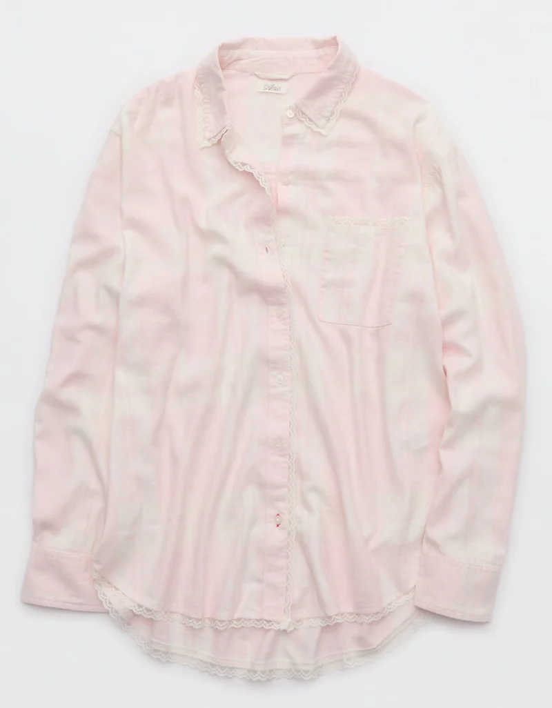Aerie  Aerie Flannel Pajama Shirt for Women | Best Price UAE