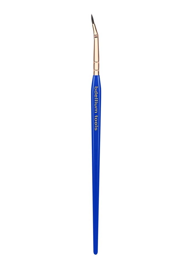 Bdellium Tools Professional Makeup Brush - Golden Triangle 708 Bent Eyeliner - With All Vegan and Soft Synthetic Fibers, For Smooth Application (Blue, 1pc) - Image 3