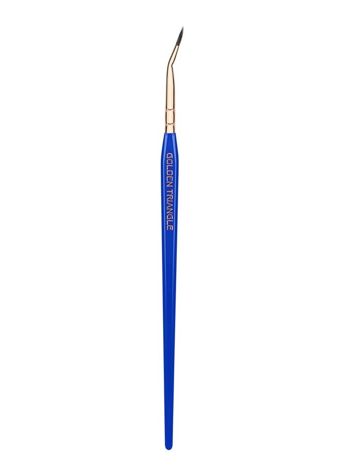 Bdellium Tools Professional Makeup Brush - Golden Triangle 708 Bent Eyeliner - With All Vegan and Soft Synthetic Fibers, For Smooth Application (Blue, 1pc) - Image 4