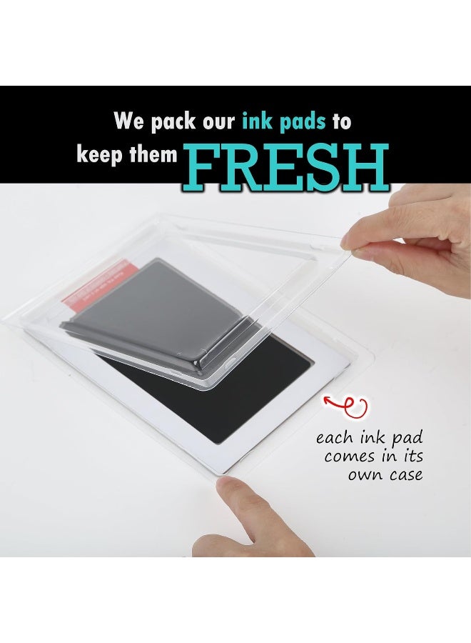 Baby Mushroom Baby Mushroom XL Inkless Hand & Footprint Kit | Clean-Touch Ink Pads Large | Keepsake Frames + Accessories - Image 5