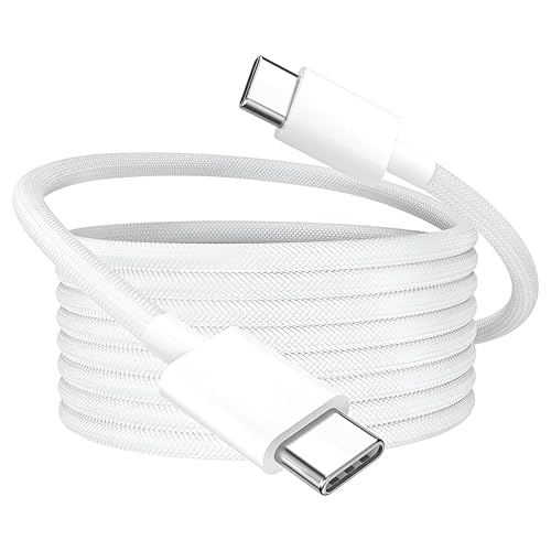 Mtovox Type C to Type C Strong Braided Cable, 60W PD Fast Charging, for iPhone 16 Series, 15 Series, iPad, MacBook, Samsung, Other Android Devices, Data Sync, 1 Meter - Image 1