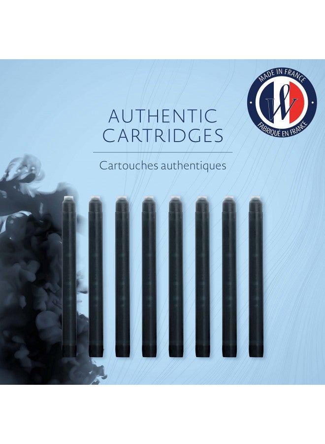 Waterman Large Standard Ink Cartridges Permanent Black