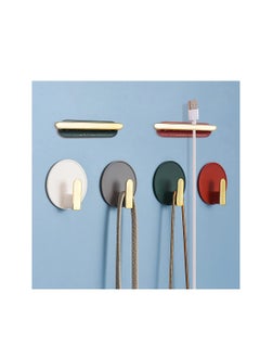 KASTWAVE KASTWAVE Decorative Wall Door Self Adhesive Hanger Hooks Heavy Duty for Hanging Coats Clothes Hat Keys Purse Kitchen Towels Hook Waterproof Shower Room Sticky Hooks for Bathroom Organizer (12 PCS)  - Image 1