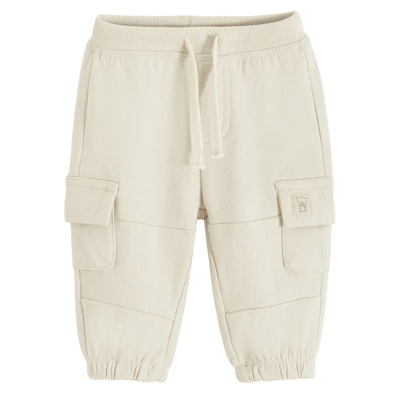 Cool Club LIGHT BEIGE COTTON, POLYESTER JOGGING PANTS