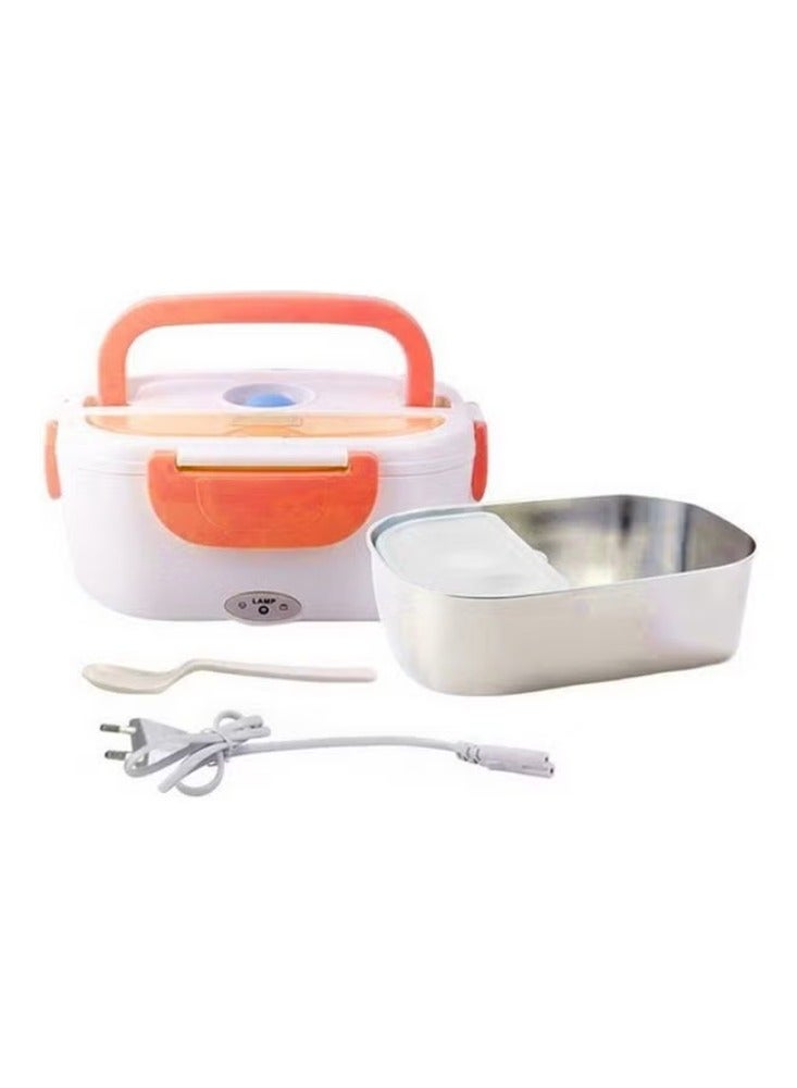 XiuWoo Electric Lunch Box Orange/White 235x175x110mm - Image 2