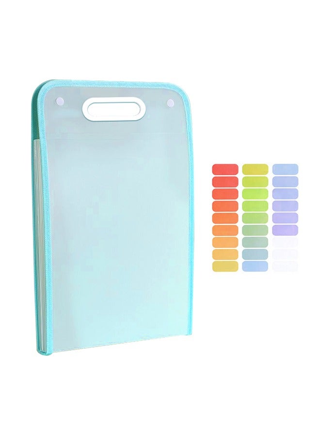 Generic Expanding File Folder, Multi-Function Document Folder with Color Labels, Suitable for Tax, Receipt and Contract Organization  - Image 1