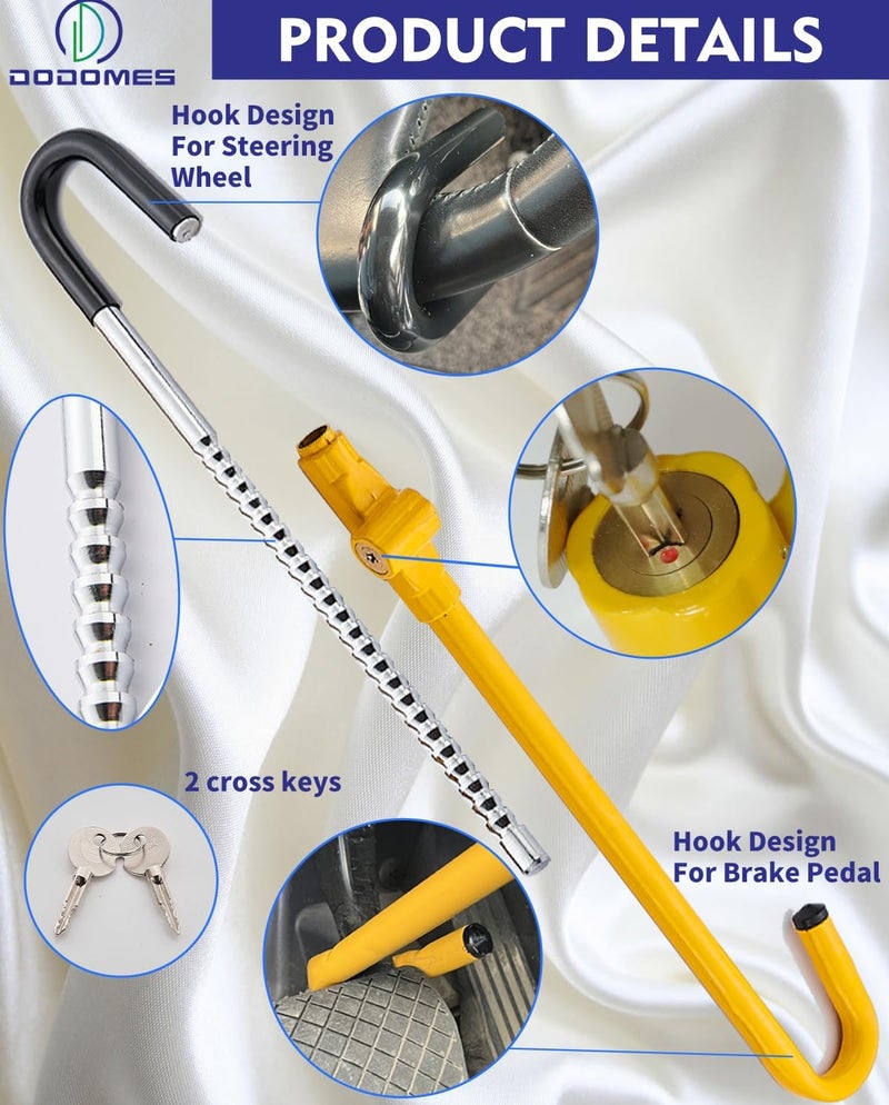 Dodomes Steering Wheel Lock - Anti-Theft Car Device - Image 3