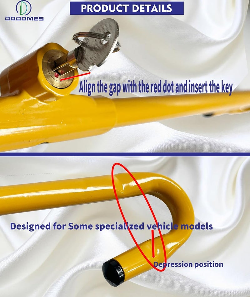 Dodomes Steering Wheel Lock - Anti-Theft Car Device - Image 5