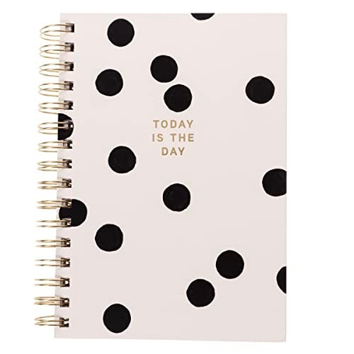 Graphique Hardbound Spiral Journal | Polka Dot Design | Premium Paper | Notebook | Diary | Lists | Record Month and Date | Great Gift | 160 Ruled Pages | 6.25” x 8.25” - Image 1