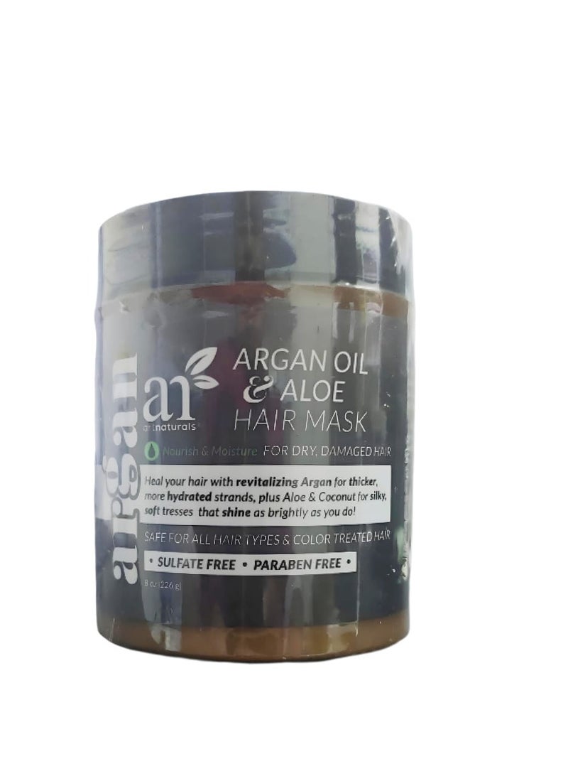 artnaturals Argan Oil & Aloe Hair Mask, 8 oz (226 g)