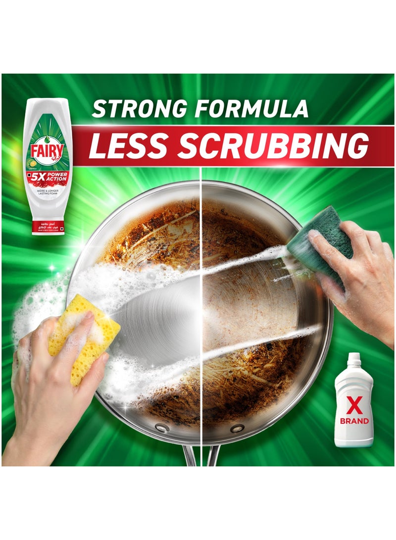 5X Power Action Dishwashing Liquid - Lime Scent - view 4