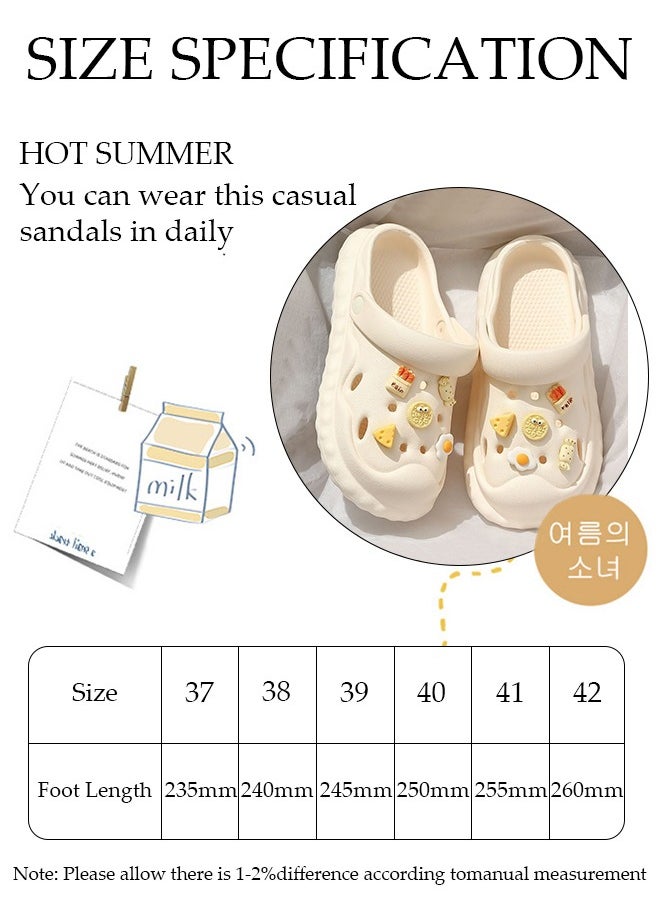 DUNISO Women's clogs Sandals Bath Slippers Quick Drying Slide Sandal Non-Slip Soft Shower Slippers Spa Bath Pool Gym House Slippers Beach Sandals for Indoor & Outdoor  - Image 4