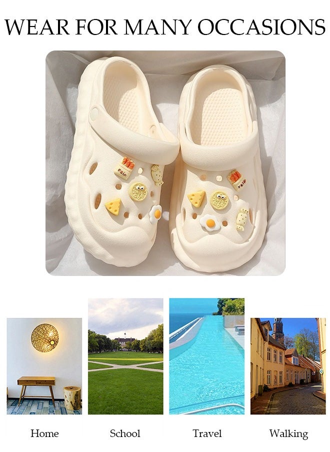 DUNISO Women's clogs Sandals Bath Slippers Quick Drying Slide Sandal Non-Slip Soft Shower Slippers Spa Bath Pool Gym House Slippers Beach Sandals for Indoor & Outdoor  - Image 3