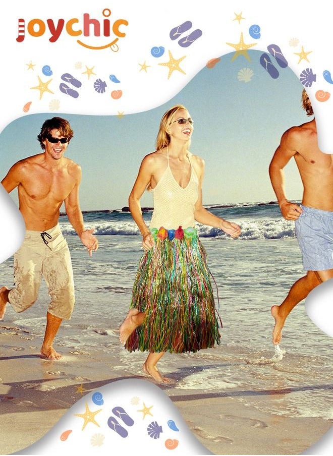 Joychic - Hawaiian Luau Hula Skirt Costume Beach Dance Dress - Image 1