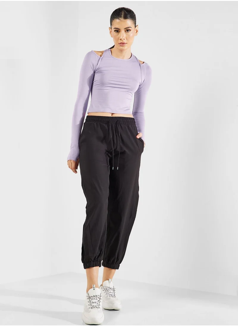 فورورد Oversize Jogger With Sheer Side Panel